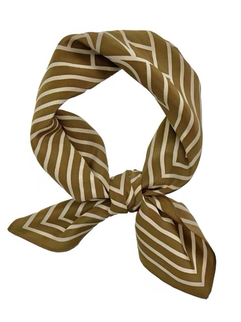 Blogger Favorite 100% Pure Silk Geometric Striped Scarf - Picture 1 of 9